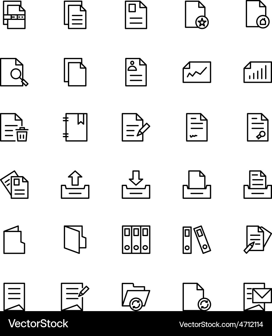 Files and folders 4 vector image