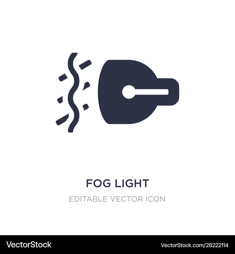 Fog light icon on white background simple element Vector Image