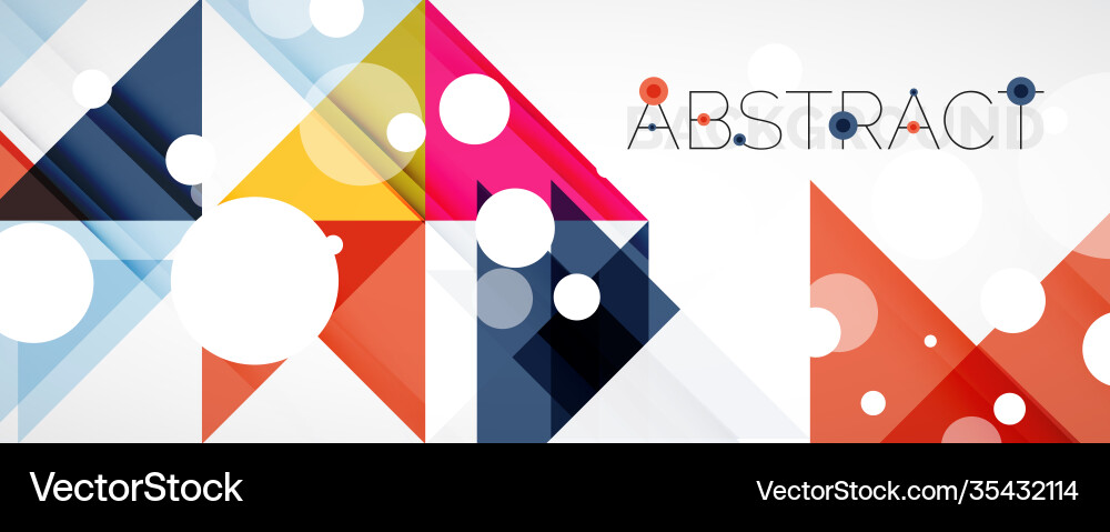 Geometric abstract background techno color Vector Image