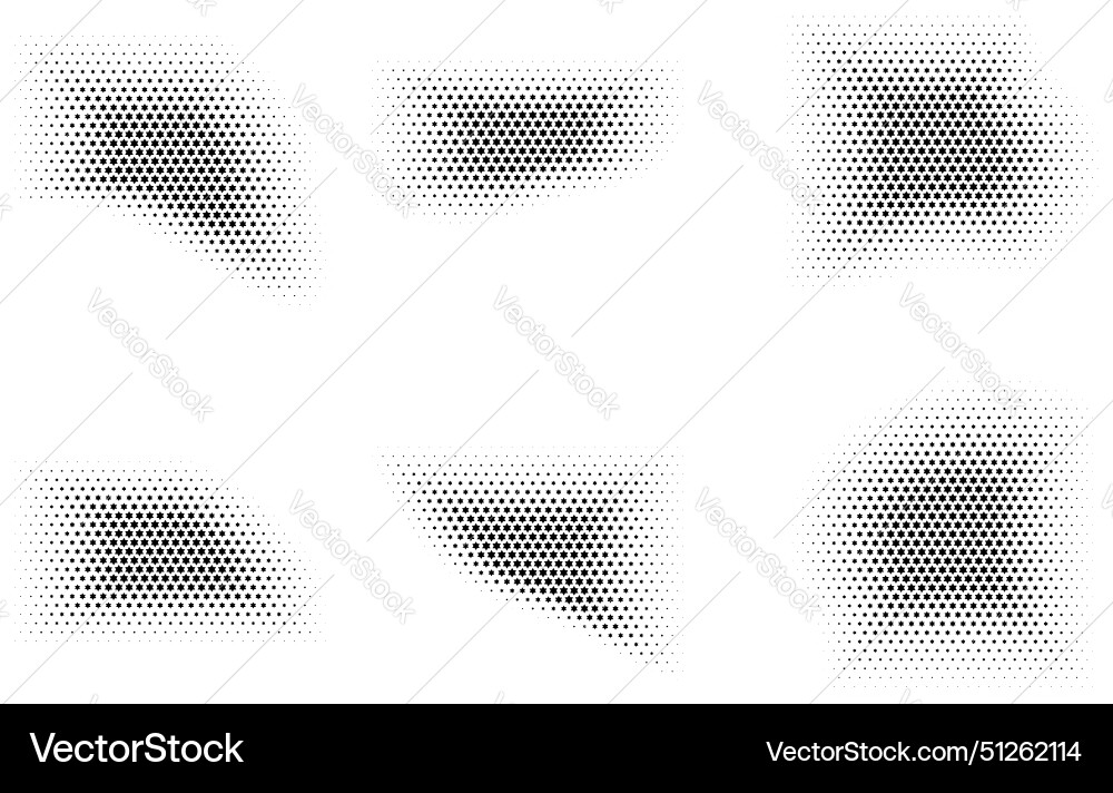 Halftone star pattern reprographic technique Halftone star pattern reprographic technique vector image