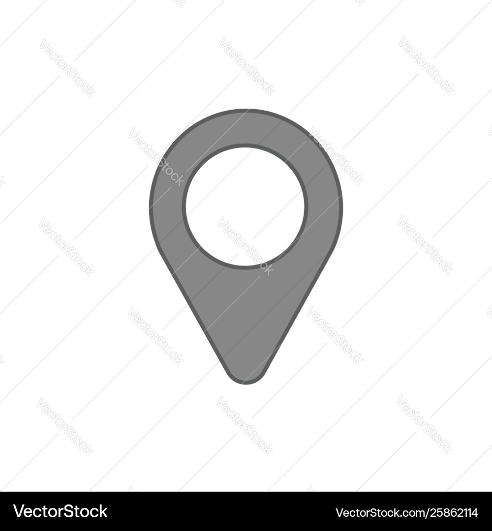 Icon placemarker map pointer Icon placemarker map pointer vector image