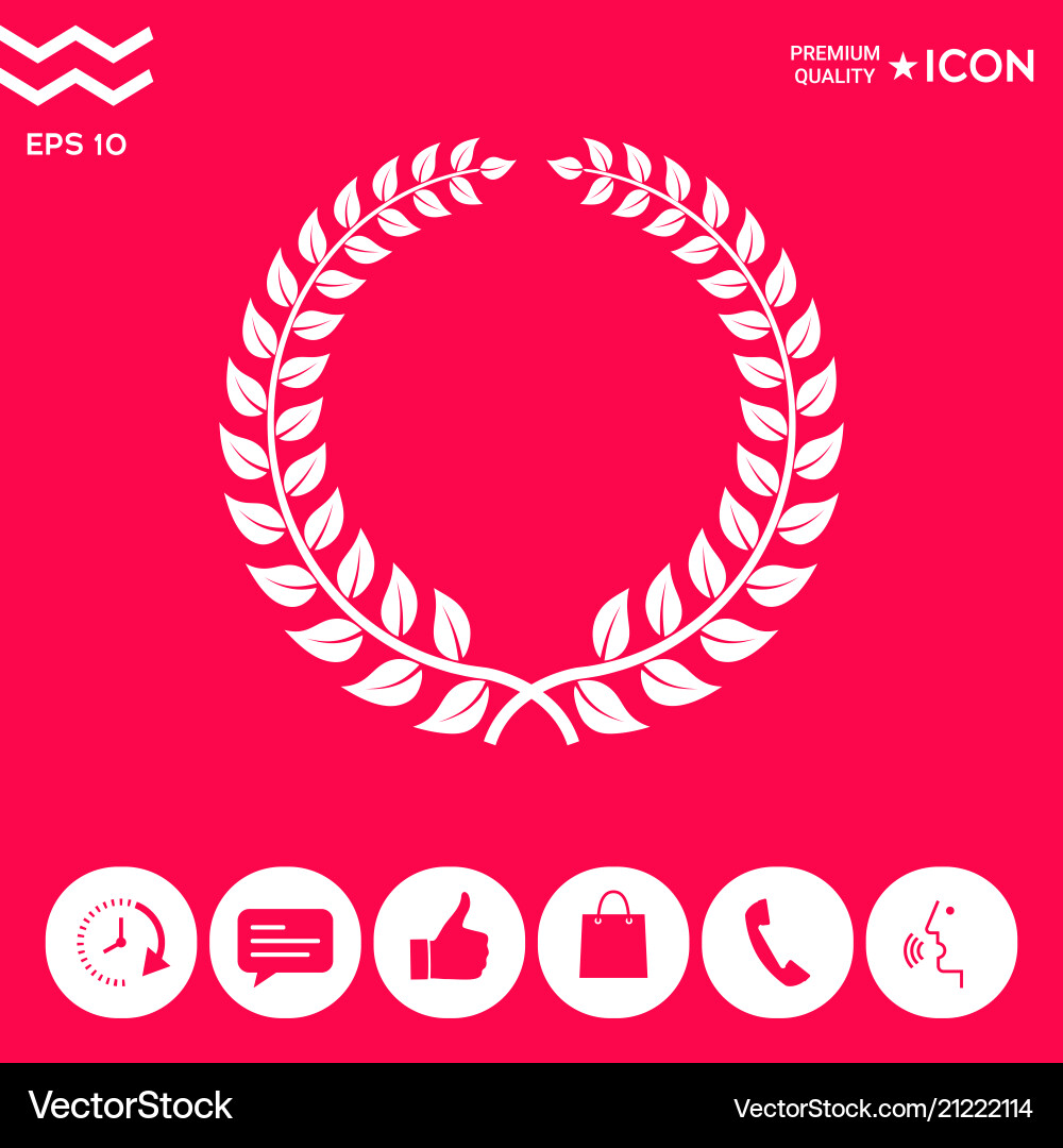 Laurel Zorn - Designsymbol Laurel Zorn - Designsymbol vektorbild