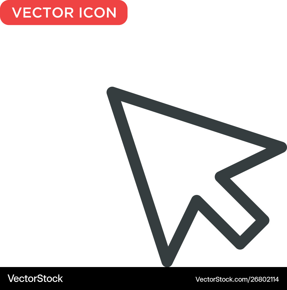 Pointer cursor icon design Pointer cursor icon design vector image