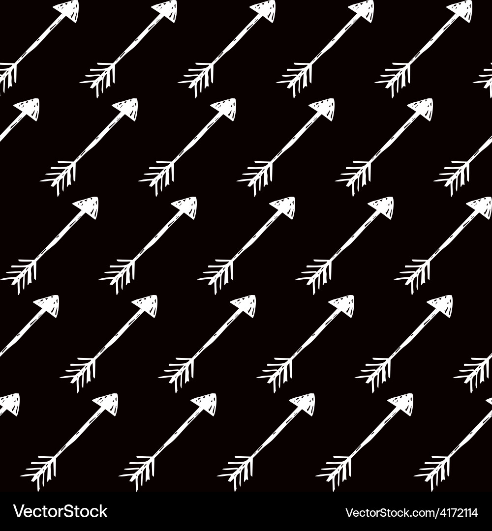 Seamless arrow pattern vector image