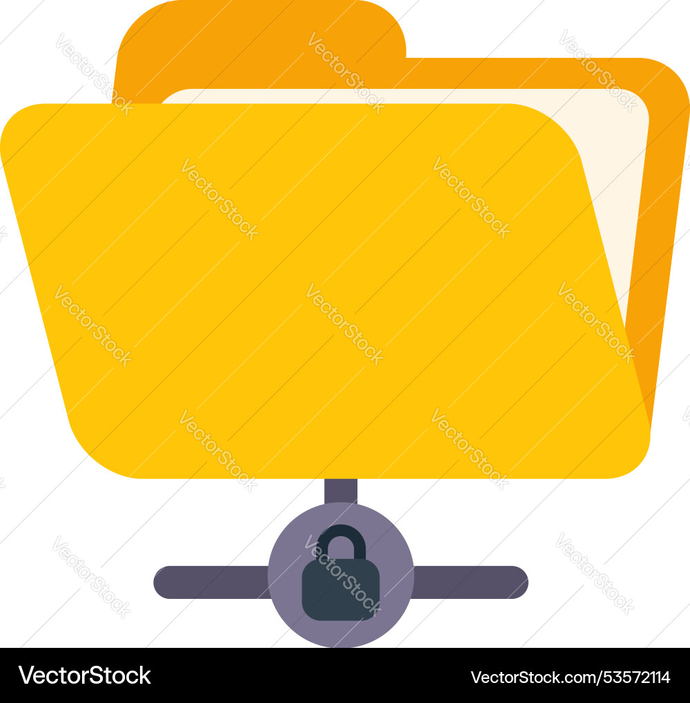 This minimal icon shows a folder being shared This minimal icon shows a folder being shared Vector Image