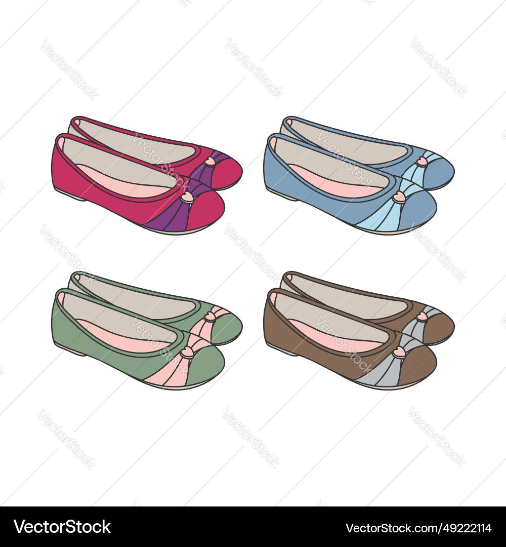 Trendy beauty frau mädchen lady flach schuhe stil Trendy beauty frau mädchen lady flach schuhe stil vektorbild
