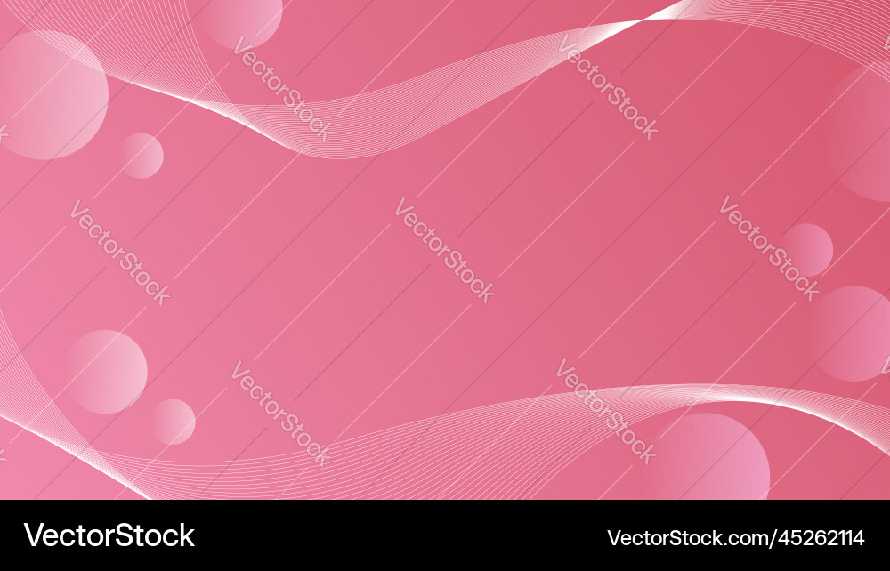 Wavy lines background combined with circle shapes vector image