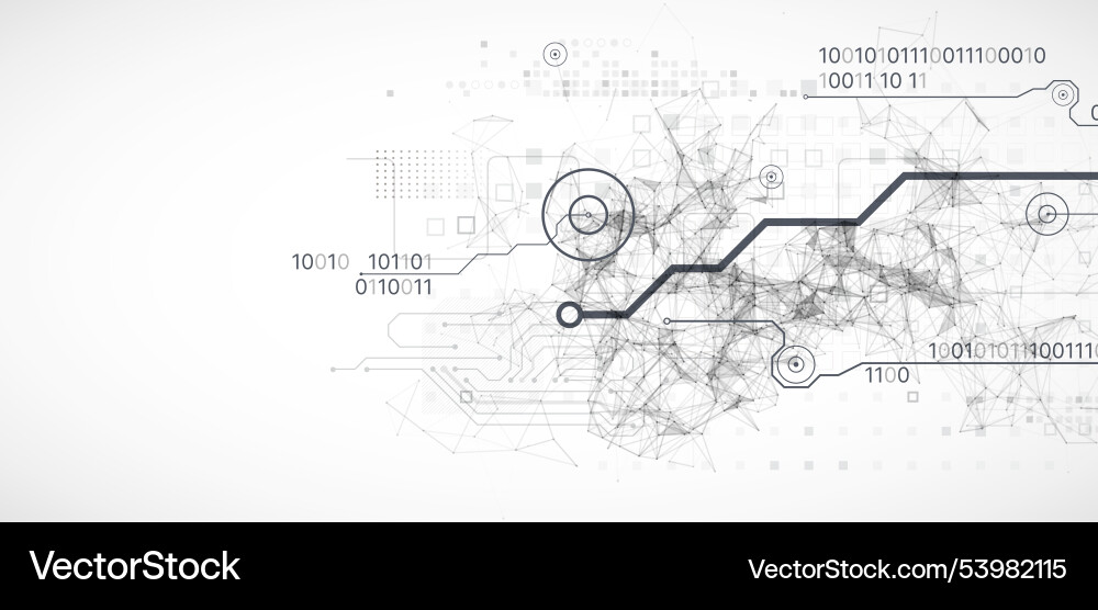 Abstract background on technological Vector Image