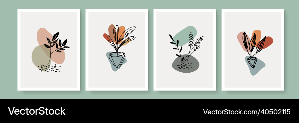 Abstract Botanical Art Royalty Free Vector Image