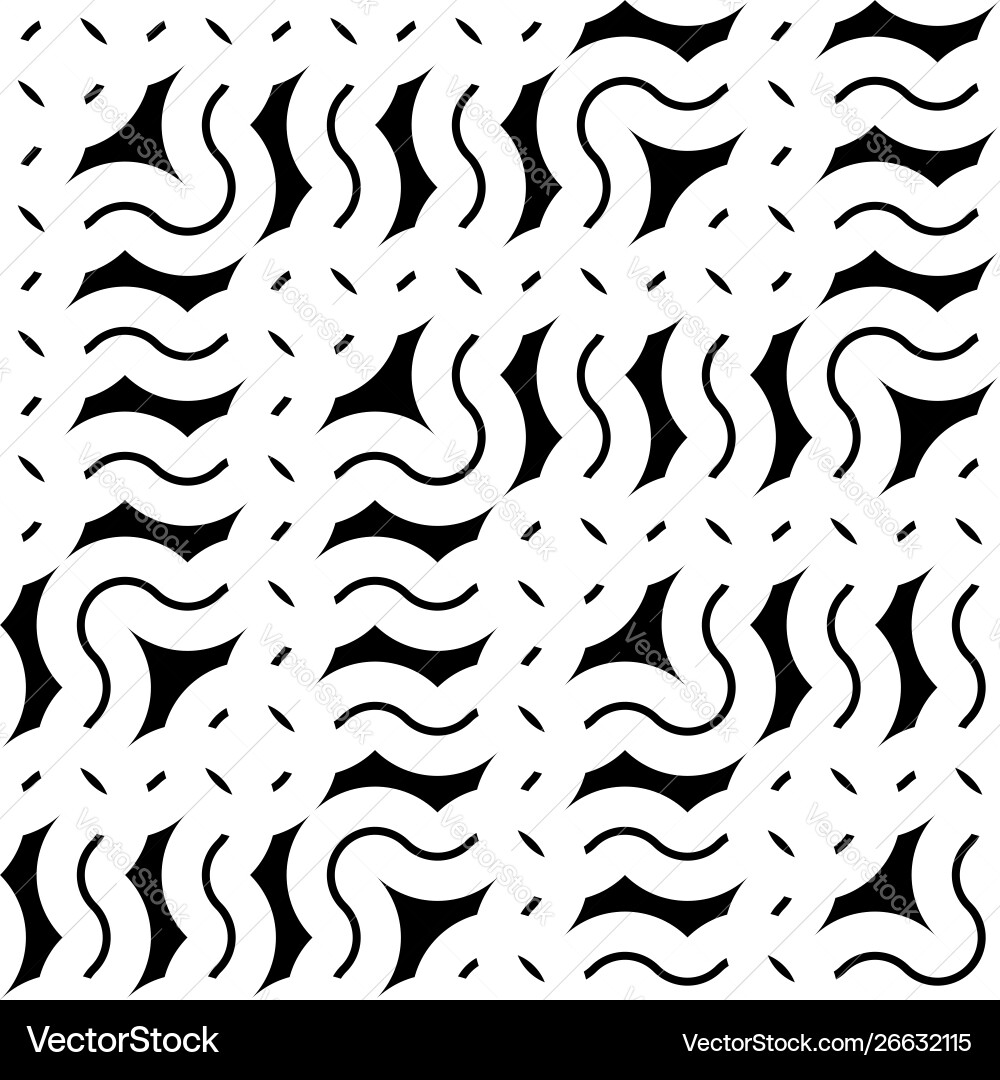 Design seamless monochrome zigzag pattern Vector Image