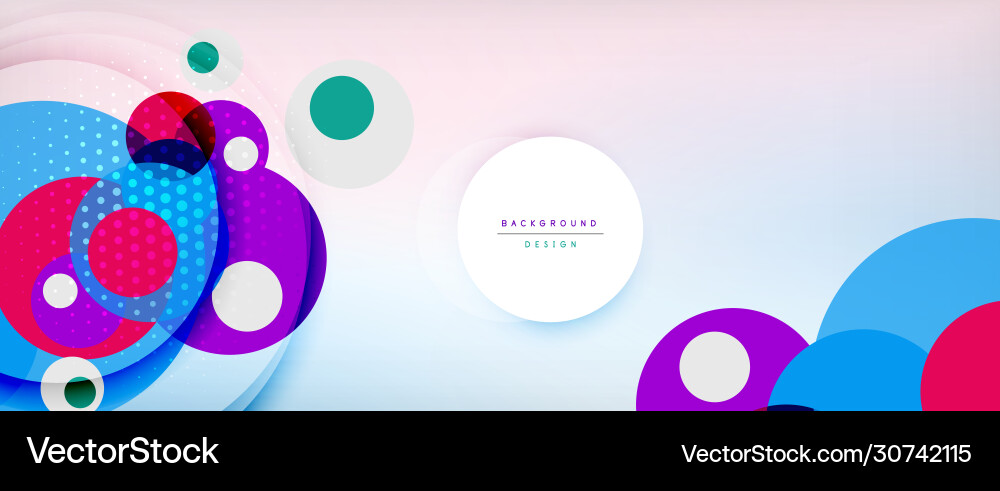 Dynamic Circle Abstract Background vector image