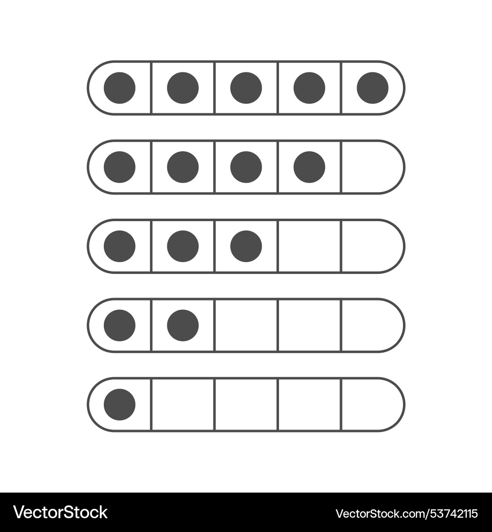 Feedback rating scale line icons editable stroke vector image