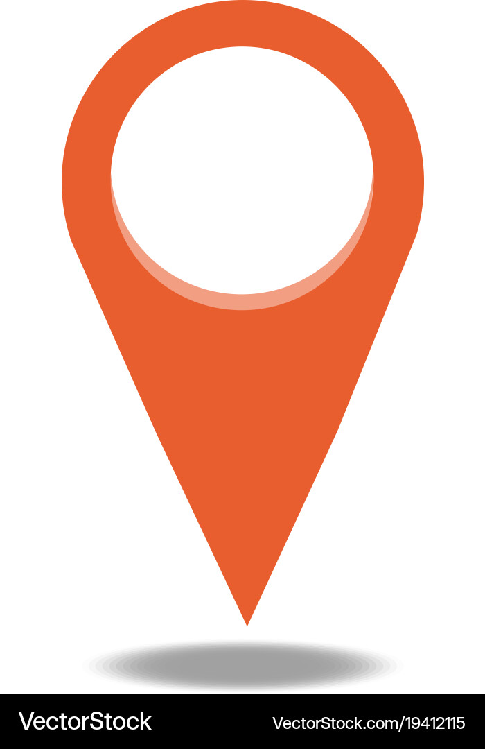 Map pin flat design style modern icon pointer vector image