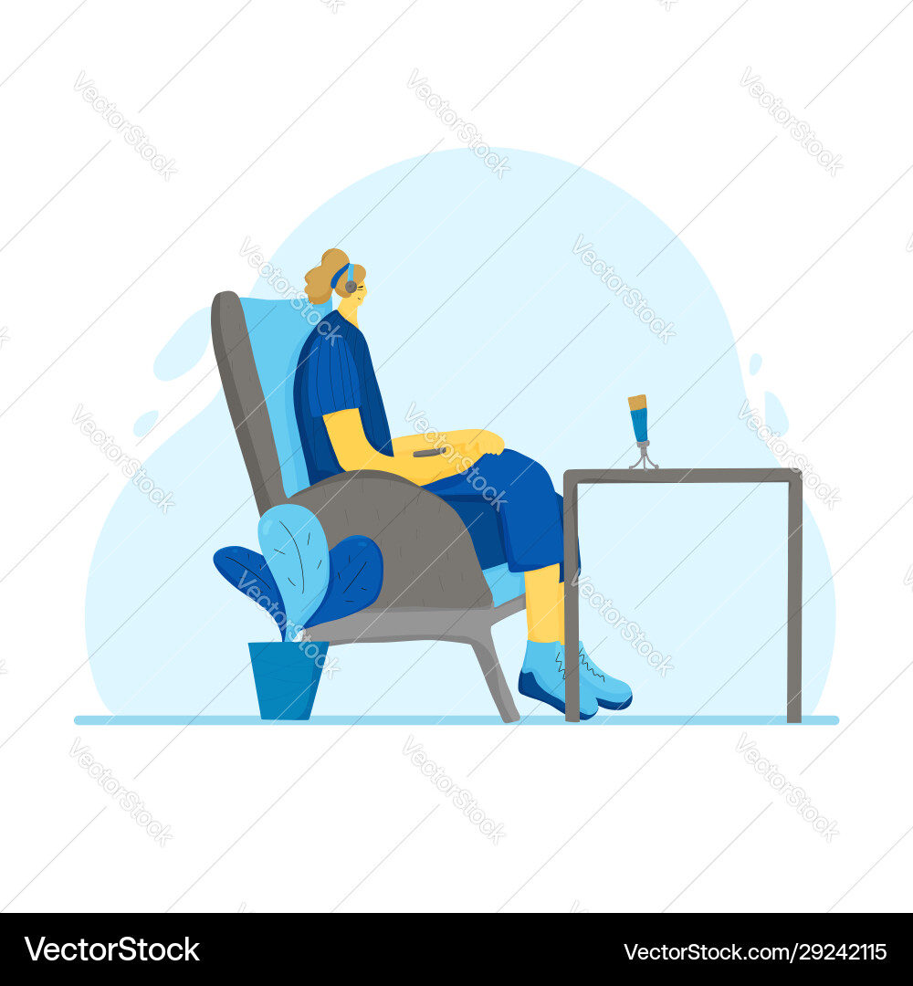 Menschen sitzen im Stuhl Person Menschen sitzen im Stuhl Person vektorbild