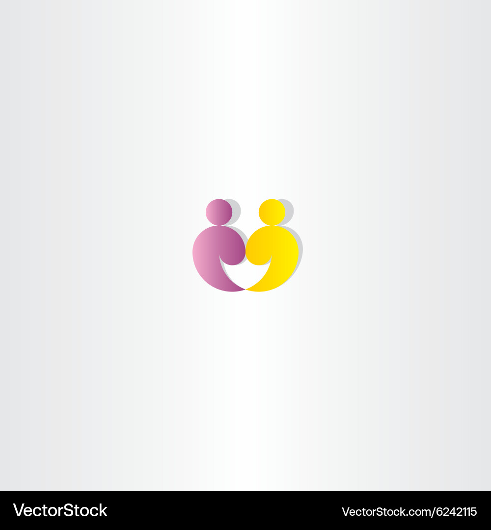 Partnerschaft & Teamwork Logo Vektorbild