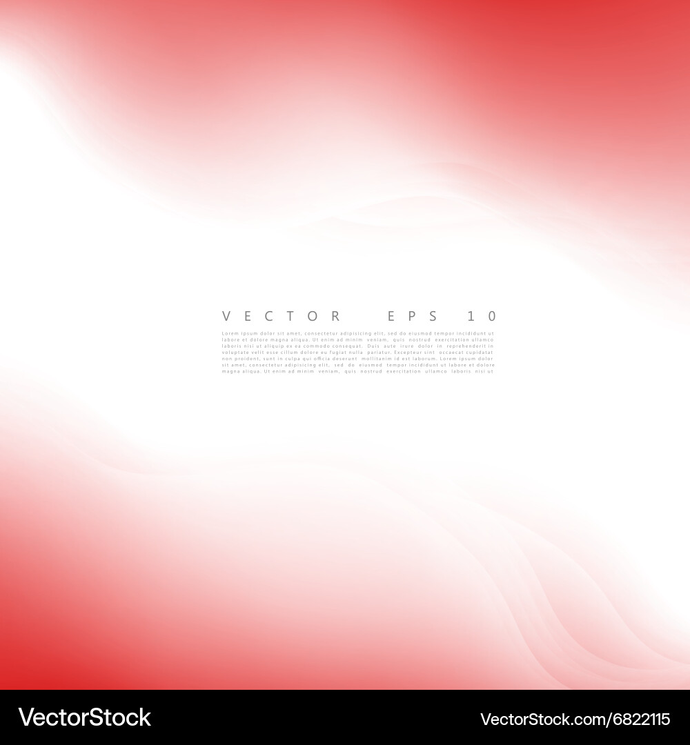 Red background curve vector image