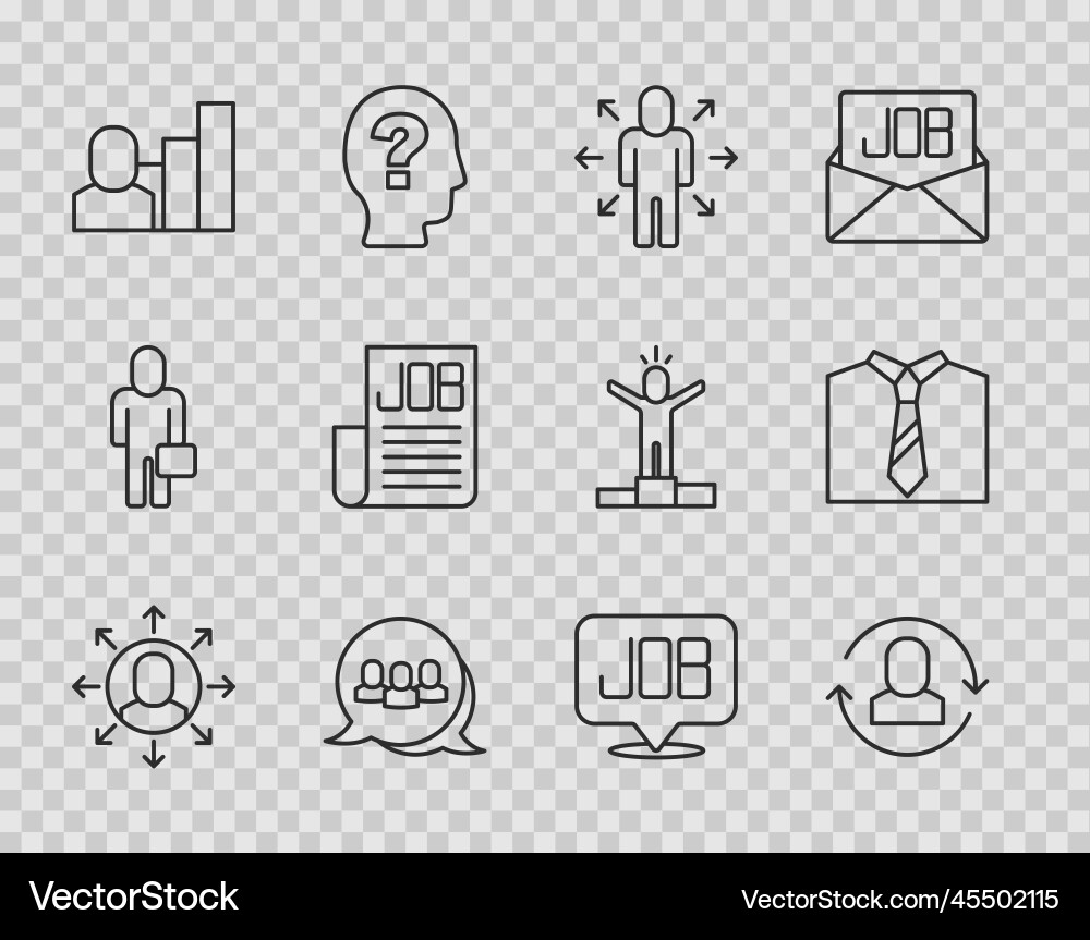 Set line multitasking manager working exchange Set line multitasking manager working exchange Vector Image