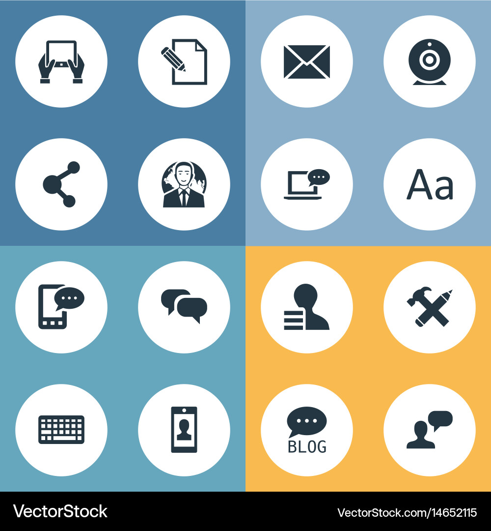 Set of simple user icons Vector Image