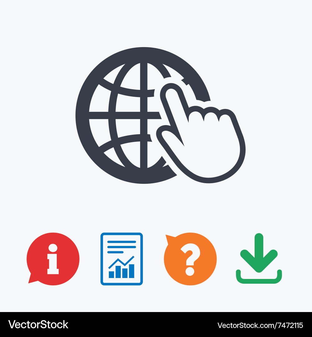 World Wide Web Icon Vector Image