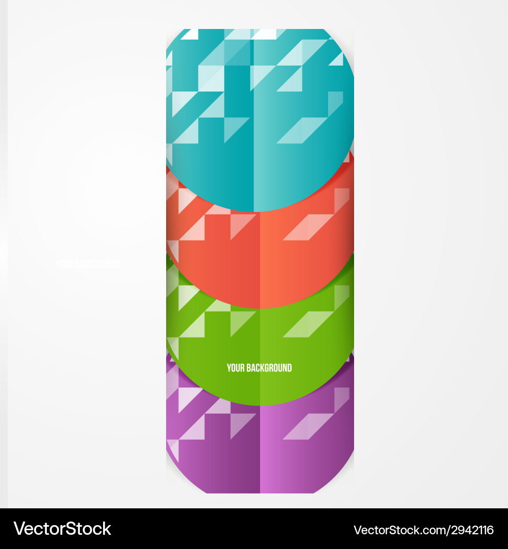 Abstract circles template object web vector image