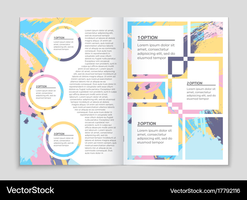 Abstract layout background set for art vector image
