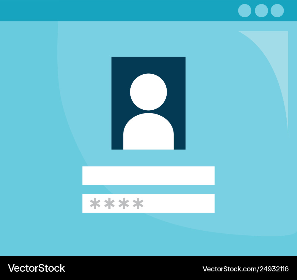 Access template login icon Access template login icon vector image