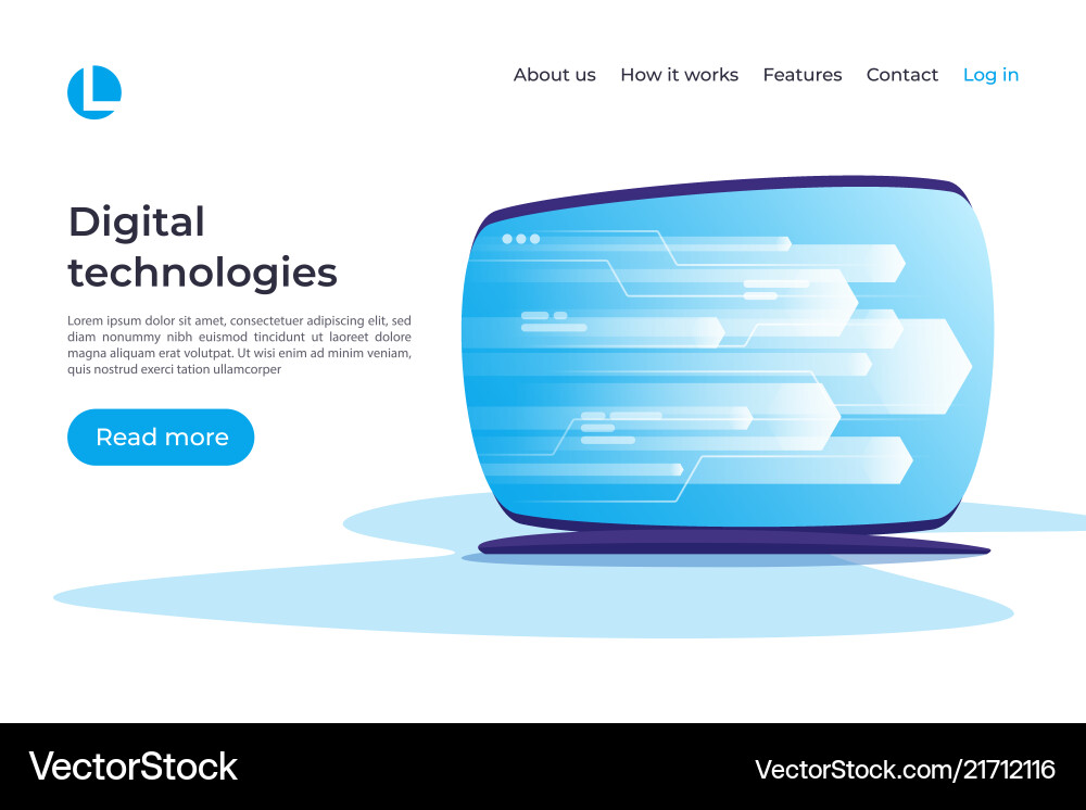Digital Data Networking Concepts vector image