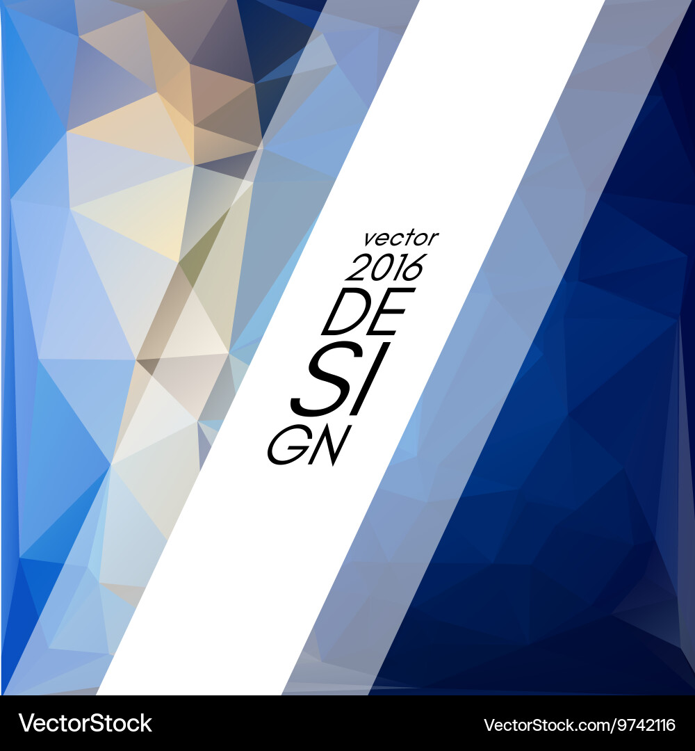 Geometric triangular abstract background vector image