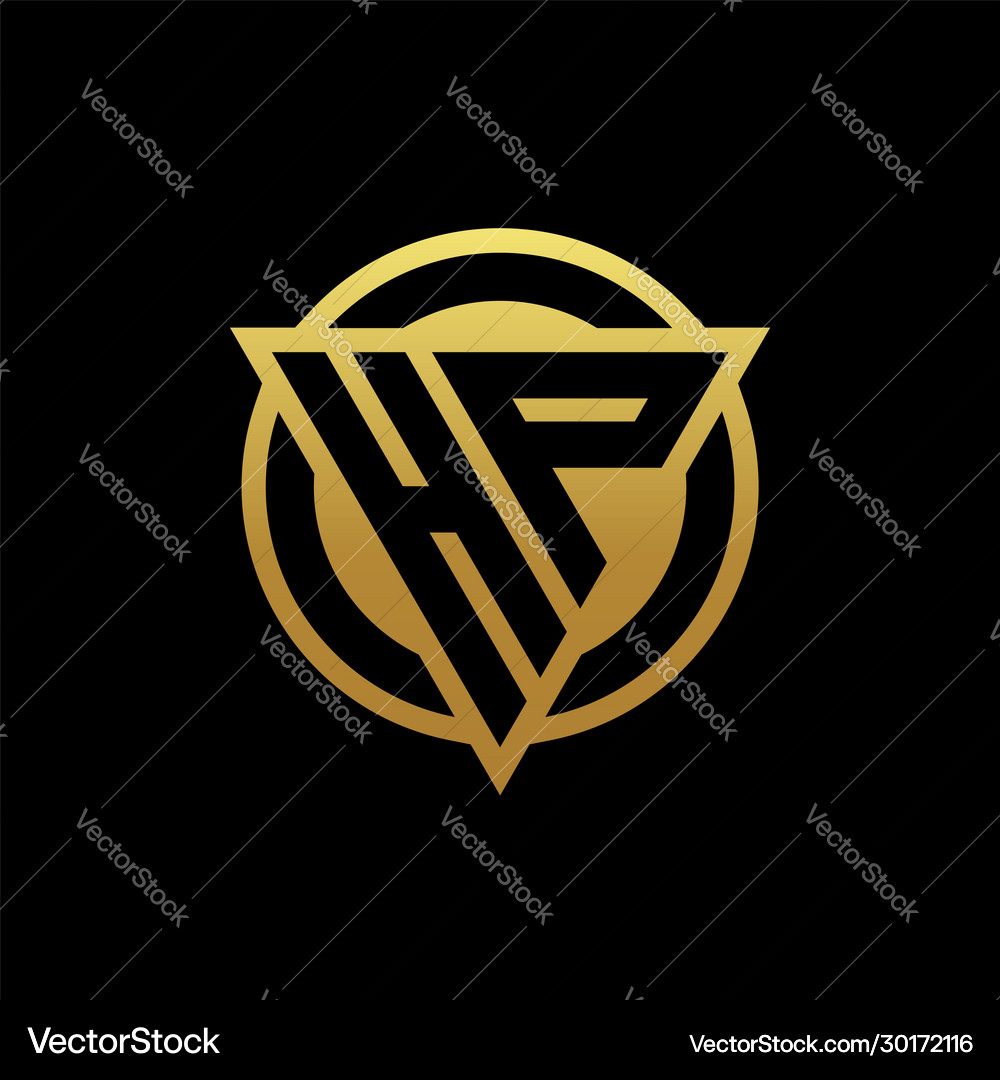 HP Monogram Logo - Triangle Circle Royalty Free Vector Image