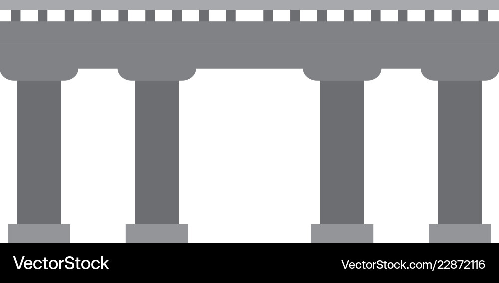 Isolated bridge structure Vector Image