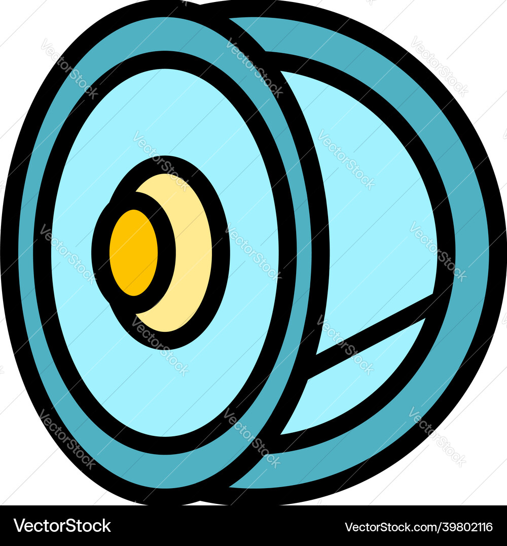 Safe box cipher icon color outline Safe box cipher icon color outline vector image