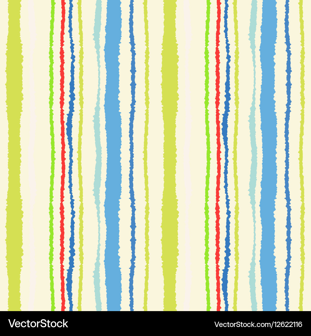 Seamless strip pattern vertical lines with torn Vector Image