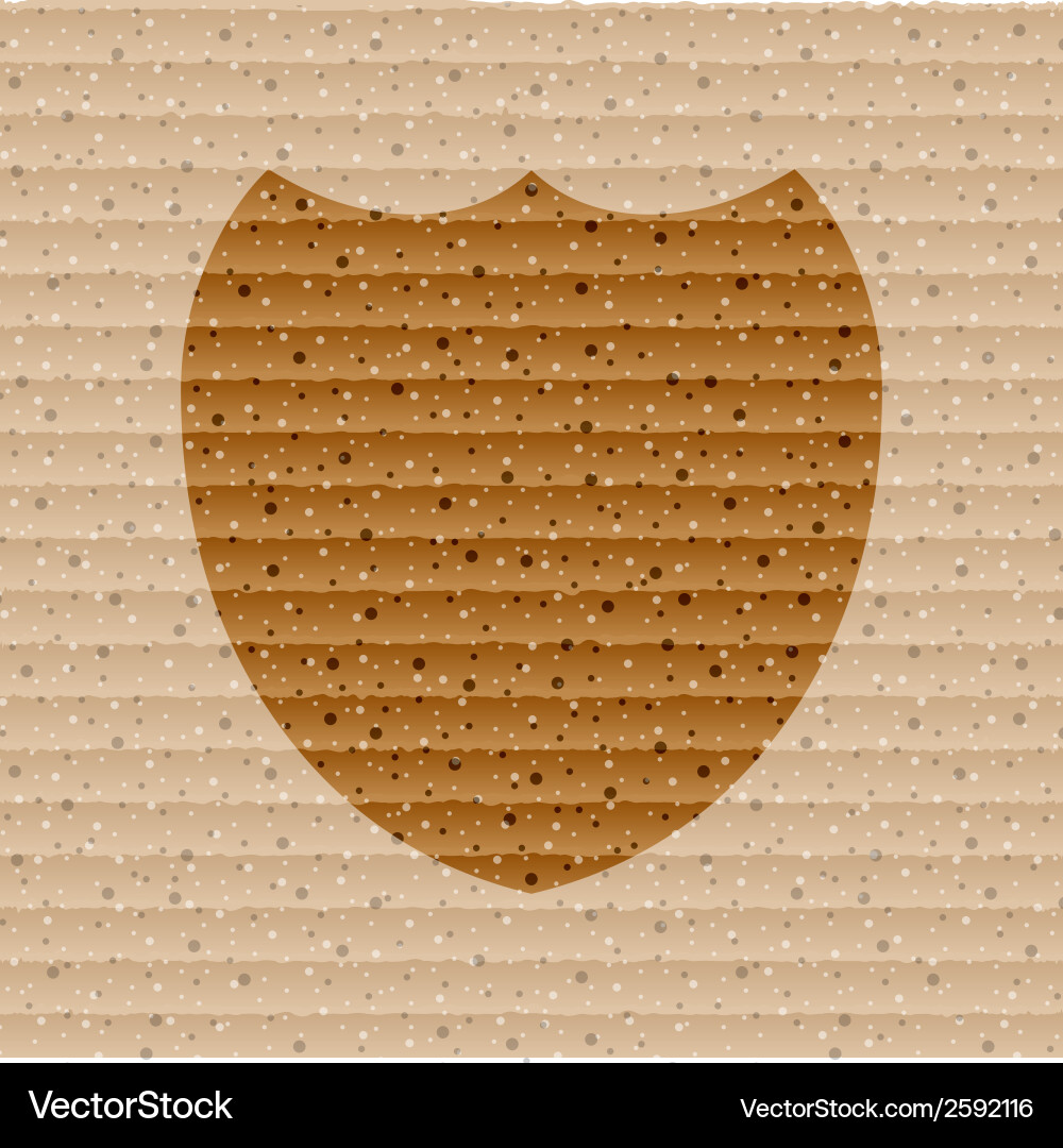 Shield protection flat modern web button and space Vector Image