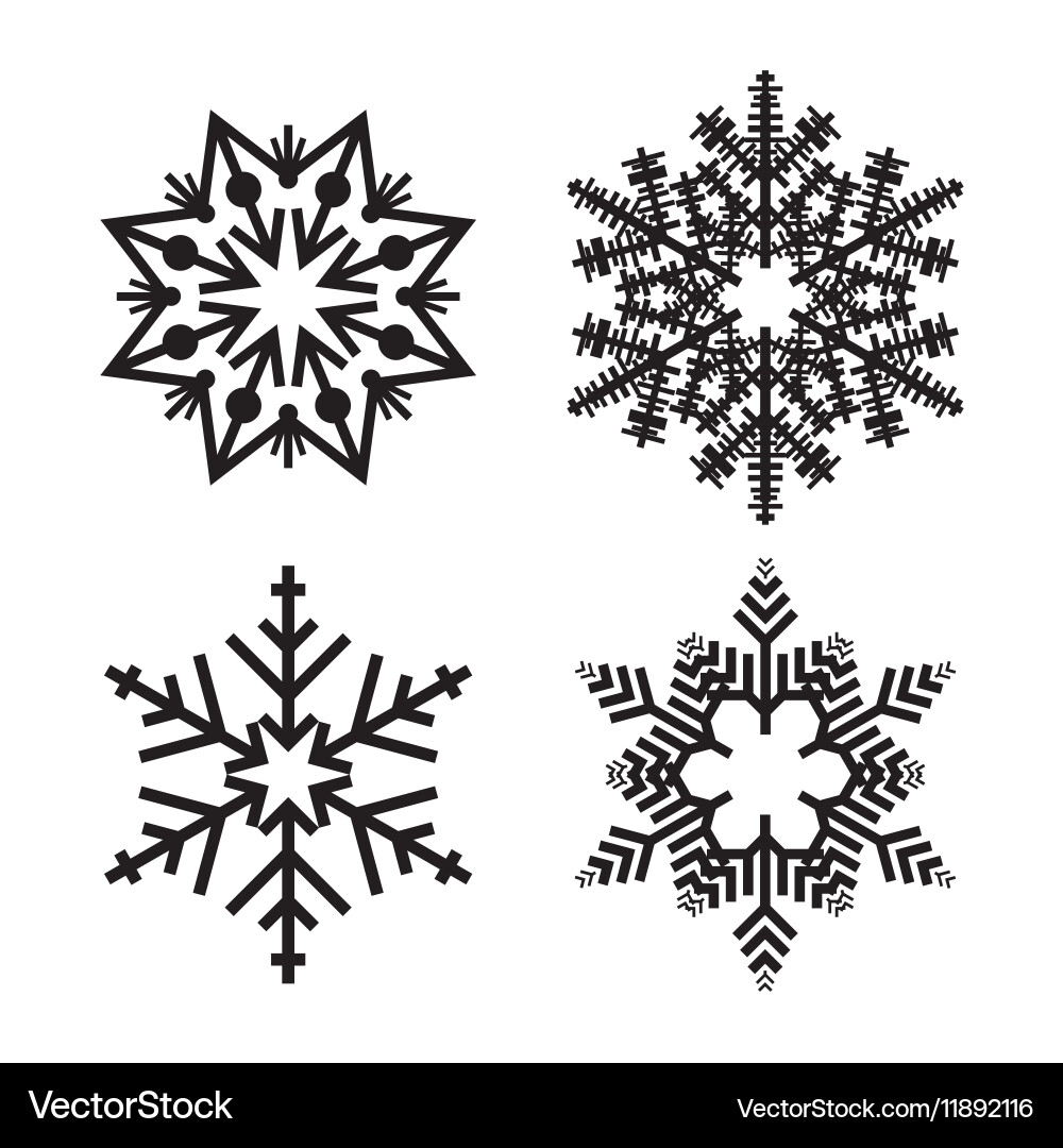 Snowflake simple icon isolated on white background Snowflake simple icon isolated on white background vector image