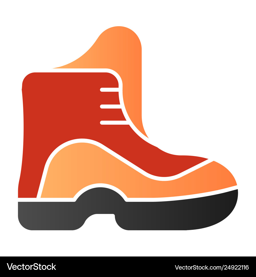 Wanderschuhe flache Ikone Schuhe Farbe Icons Wanderschuhe flache Ikone Schuhe Farbe Icons vektorbild