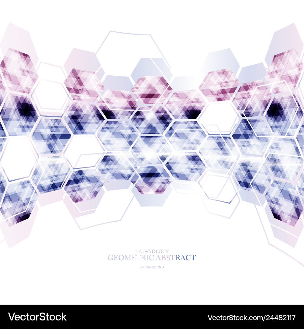 Abstract digital technology hexagonal surrounding Abstract digital technology hexagonal surrounding Vector Image