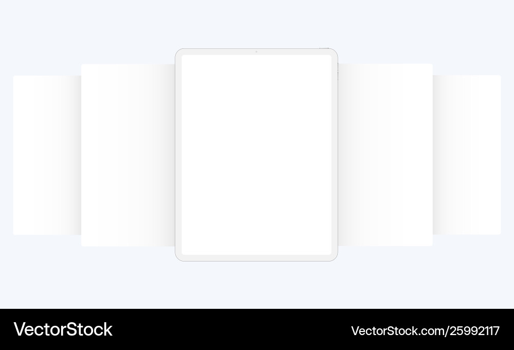 Clay tablet with blank web wireframing pages Clay tablet with blank web wireframing pages vector image