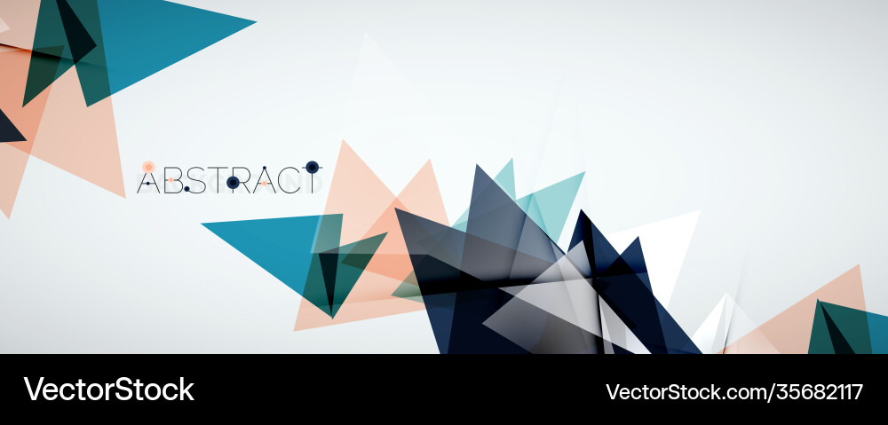 Geometric abstract background color triangle Geometric abstract background color triangle vector image