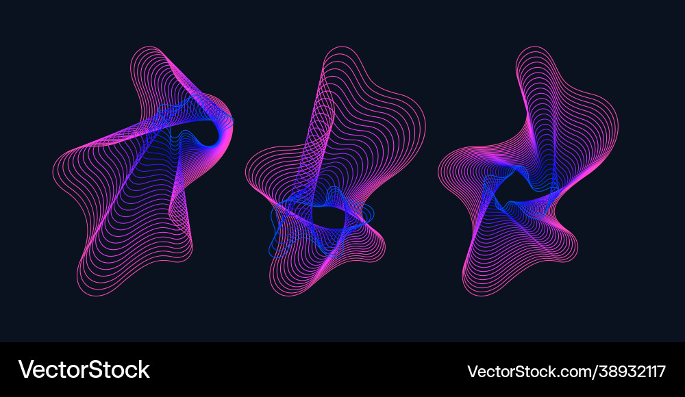 Modern abstract element with colored lines Modern abstract element with colored lines vector image