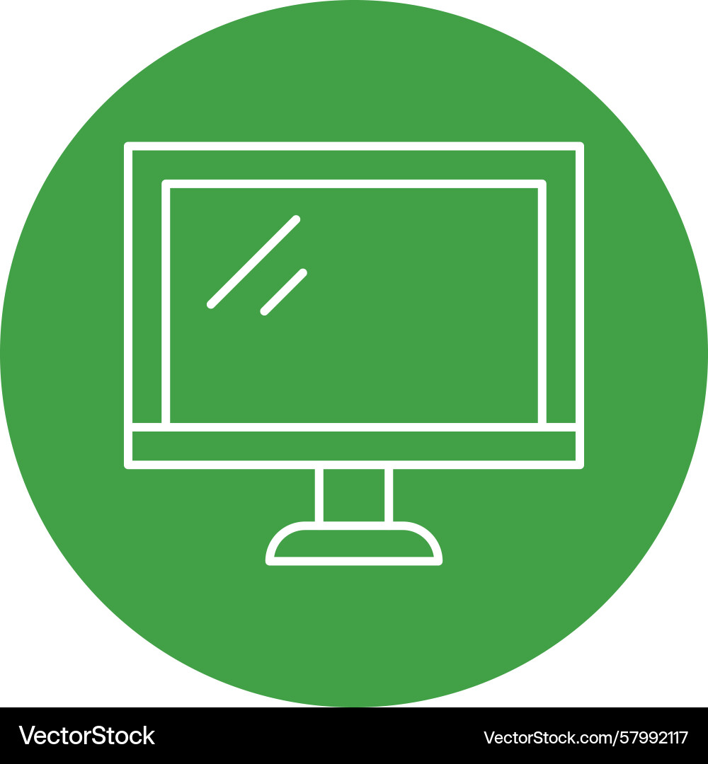 Monitor screen line multi circle Vector Image