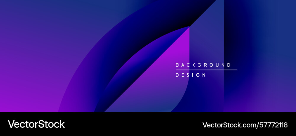 Abstract gradients create dynamic composition Vector Image
