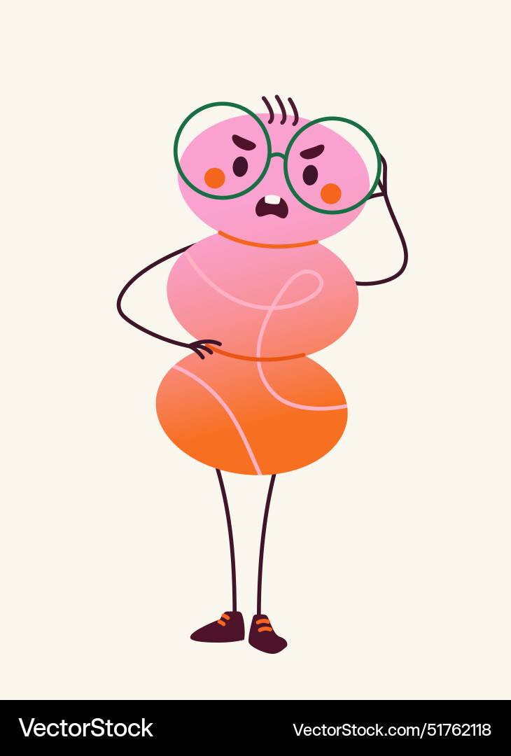 Abstract strange character Vector Image