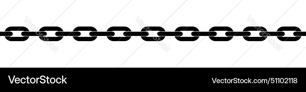 Chain shape silhouette pattern seamless Vector Image