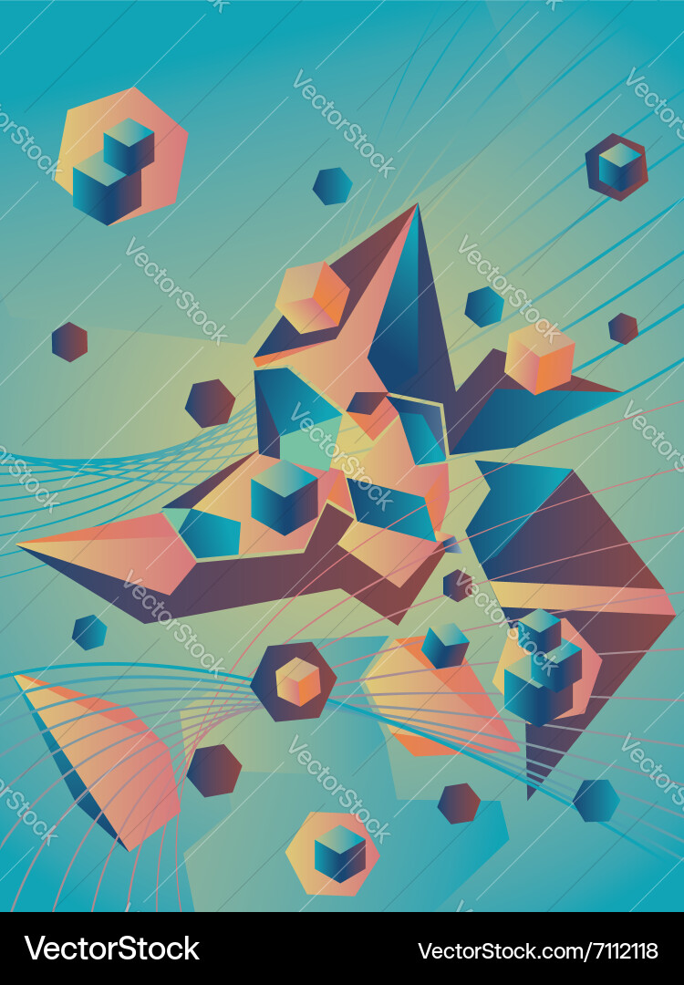 Dynamic Geometric Pattern vector image