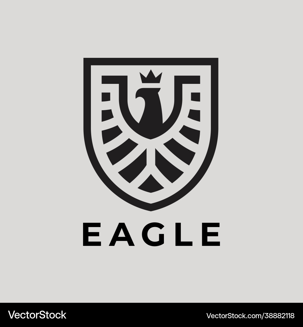 Eagle Shield Logo (38882118) – Royalty-Free Vector | VectorStock, image size:1000x1080