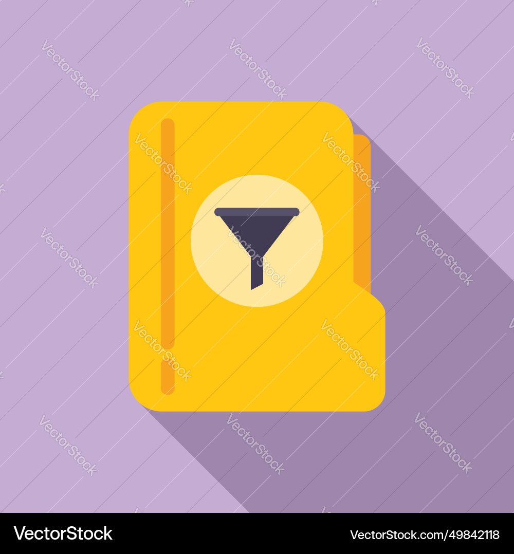 Filter Ordner Symbol flache Web App Daten Filter Ordner Symbol flache Web App Daten vektorbild