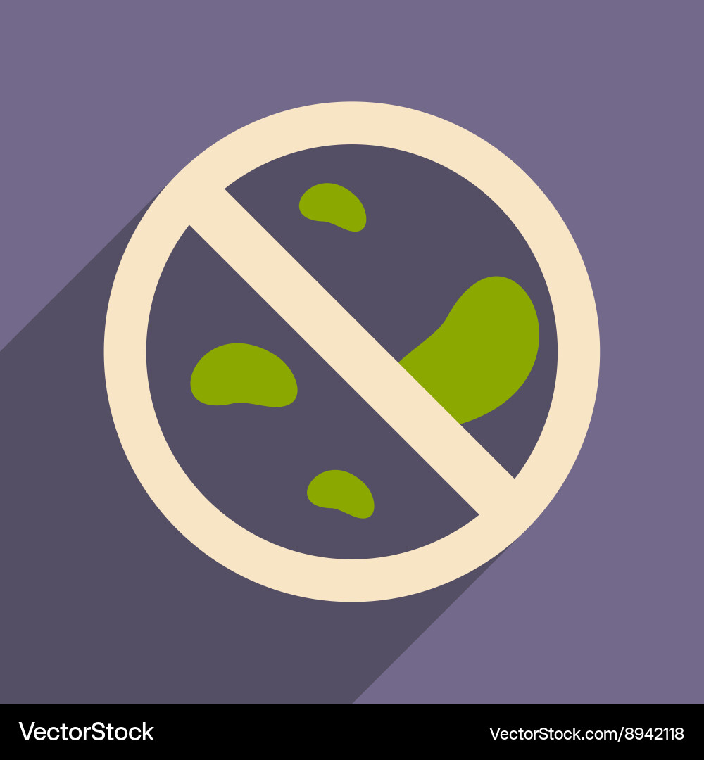 Flat with shadow icon and mobile application petri vector image