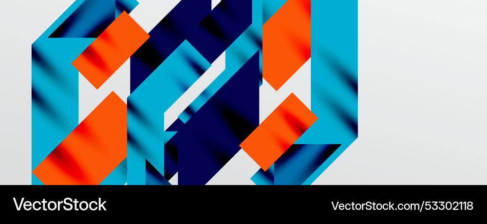 Minimal composition abstract lines and triangles Vector Image