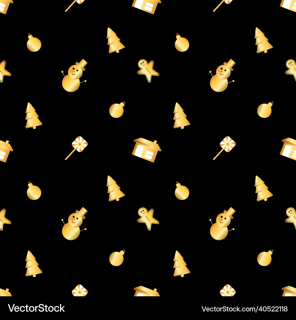 Rounded corner christmas object pattern created Rounded corner christmas object pattern created vector image