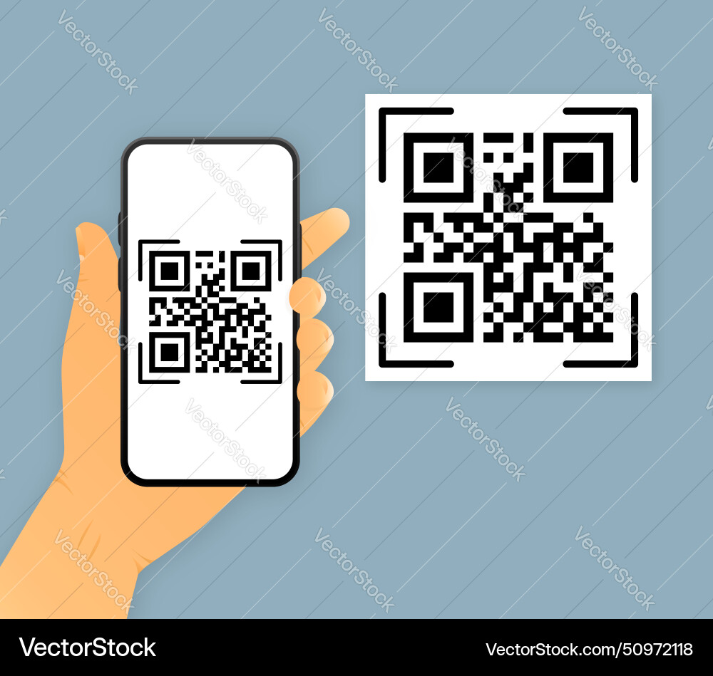 Scan me qr code for smartphone Scan me qr code for smartphone vector image